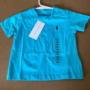 Baby Boys Ralph Lauren Polo Cotton Jersey Crew Neck T-shirt NWT
